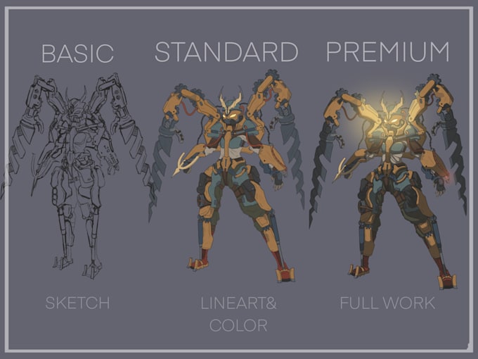 create concept or character art