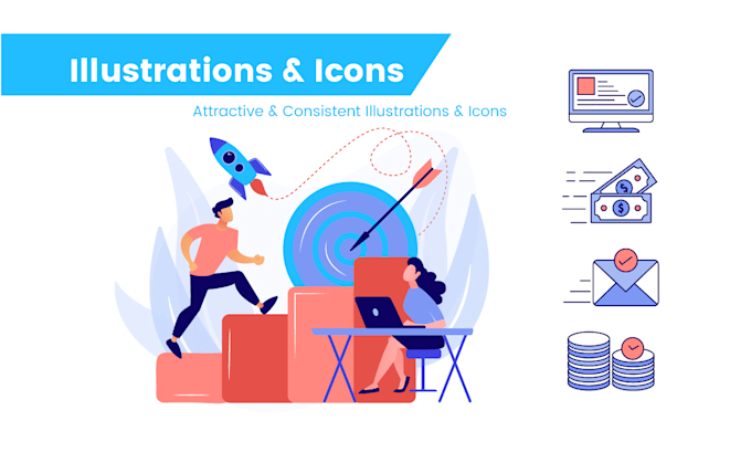 design business, app or web illustration