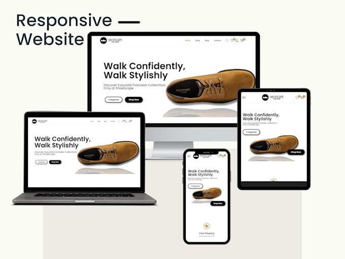 design wordpress woocommerce website, ecommerce store