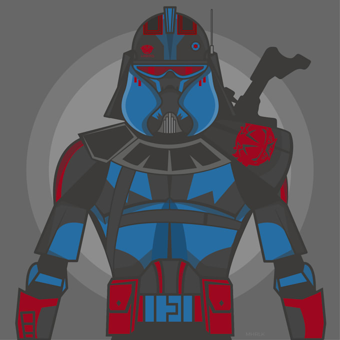 Create a clone trooper illustration by Teoo_ramos | Fiverr