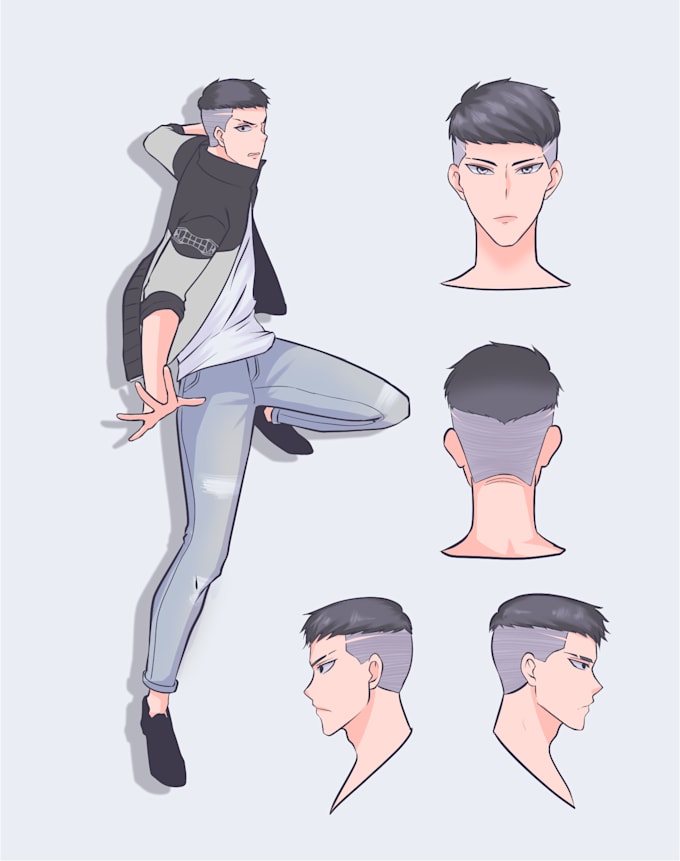 Drawdown Character Draw character sheet for you by Posensei | Fiverr