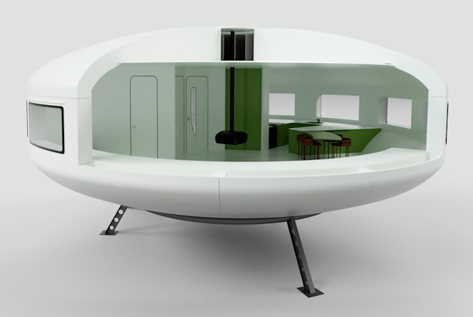 create 3d sectional renderings for your tiny house project