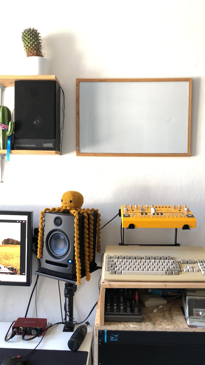 signal and audio processing with tech being akai sampler and amiga computer