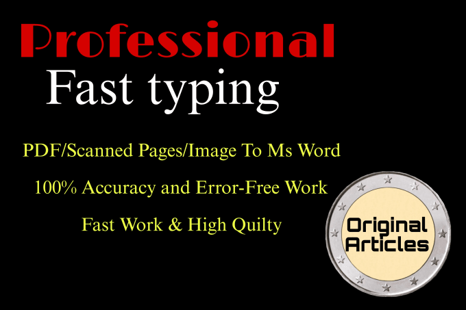 Do Fast Typing Retyping Scanning Documentscopy Paste Work By Nagshe Fiverr 1932