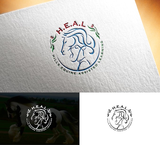 provide custom different elegant horse logo design
