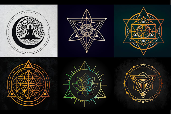 create unique spiritual, mystical, and sacred geometry logo