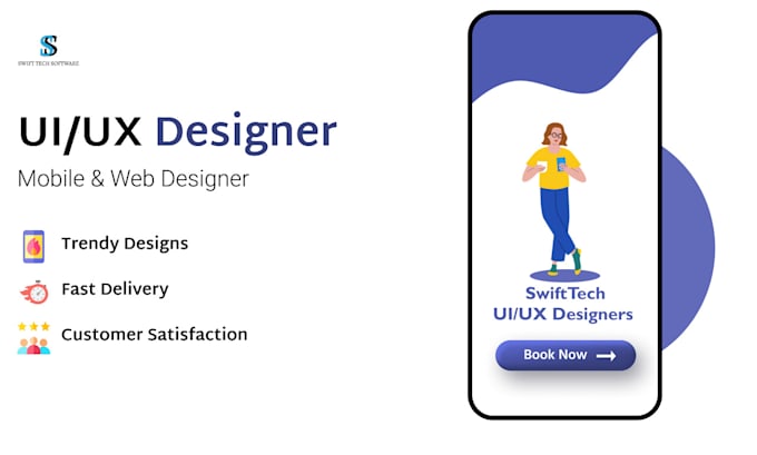 Do ui ux design for your web and mobile app by Swifttech__ | Fiverr