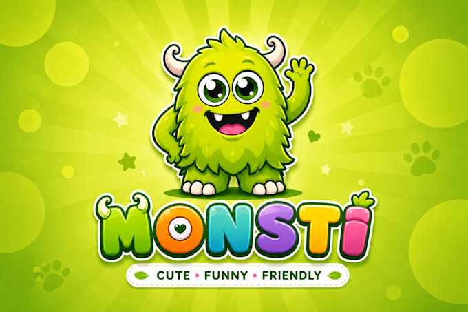 do cute cartoon logo design and business mascot