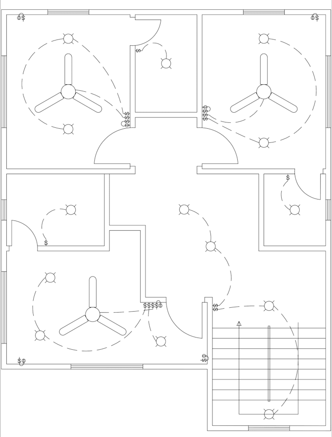 Draw electrical house wiring plan, load calculation, sld by Shazmeter