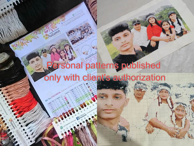 designing and stitching cross stich for you