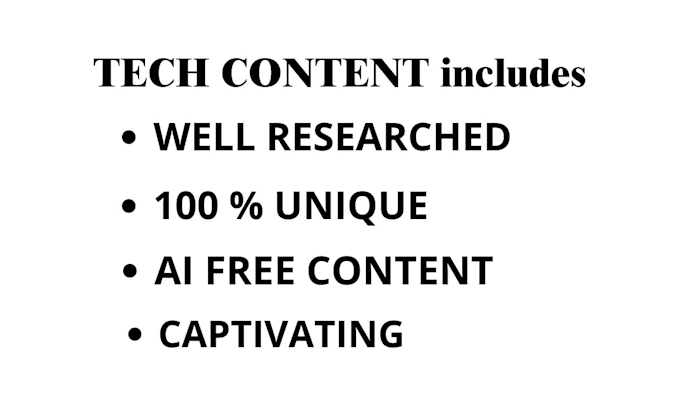 write engaging tech articles tech blogs and reports for you