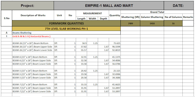 do material takeoff, quantity takeoff, and material cost estimation