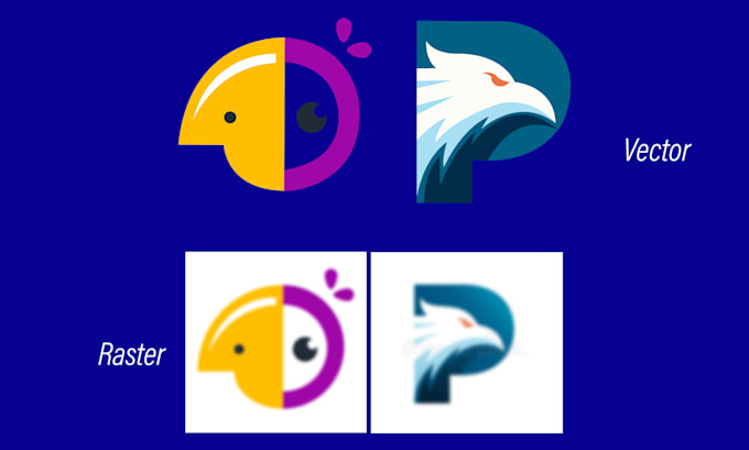 convert raster to vector, sharpen, tracing blurry logo, redraw, recreating