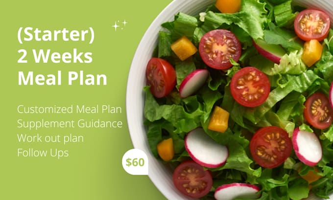 Customize a meal plan and fitness training workout program for you by ...