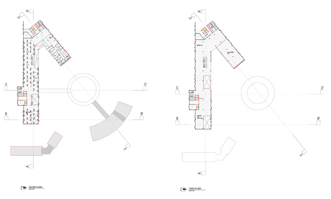 draw architectural floor plans, elevations, and sections