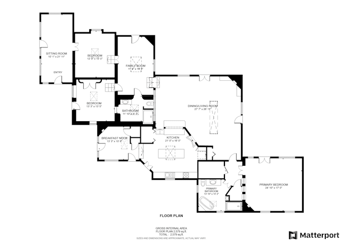 do 2d floor plan from matterport link for real estate agent