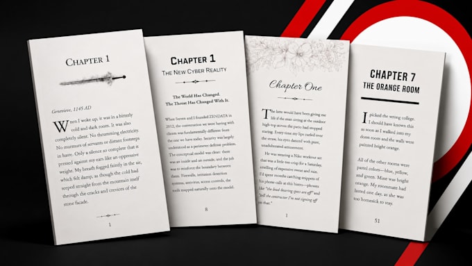 format a beautiful book interior for KDP or ingram  epub PDF