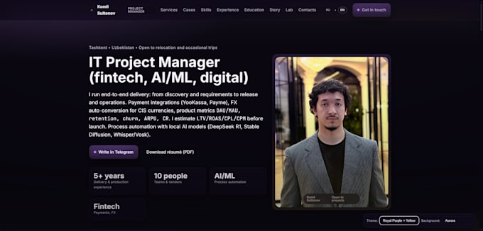 develop CV websites that help people find the best job