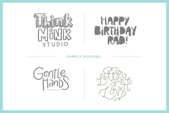 Unique Hand Lettering Make a unique hand lettering doodle logo by Emeraldmade | Fiverr