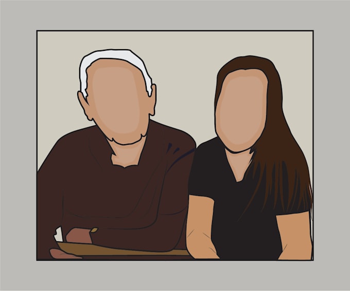 do picture to manual vector art, image to vector art tracing