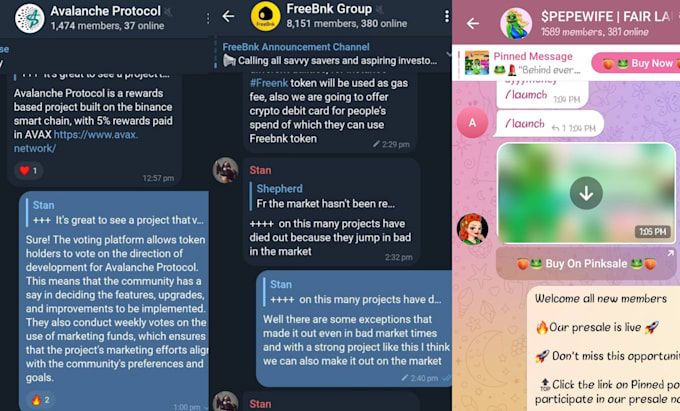 be your telegram chatter discord chatter and hyper for your web3 project