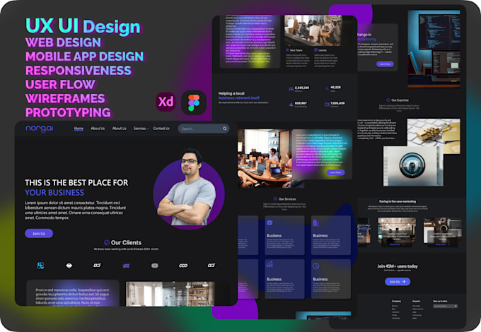 Do unique and high quality ux ui design by Saimum_07 | Fiverr