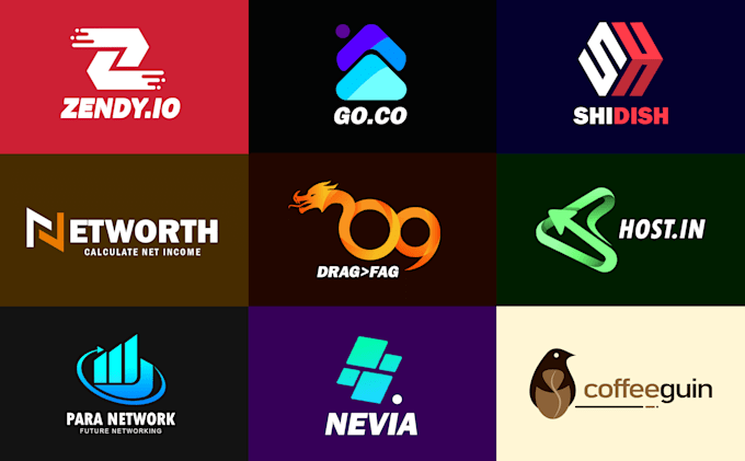 sleek minimalist business logo and custom flat designs