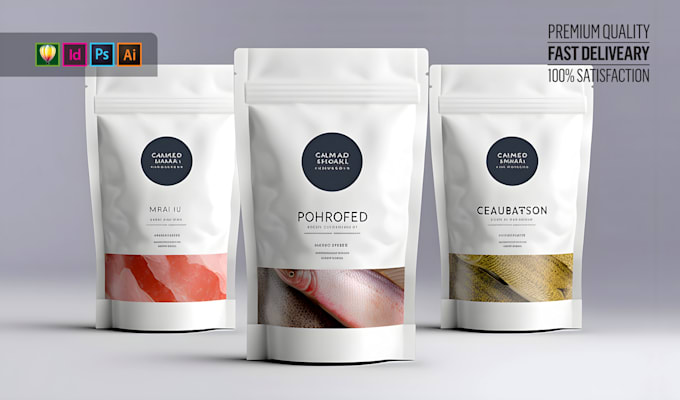 create pouch packaging design, food packaging, kraft packaging design