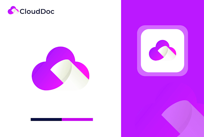 do modern app tech crypto and software saas logo design