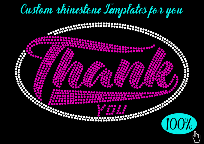 do custom rhinestone templates for you