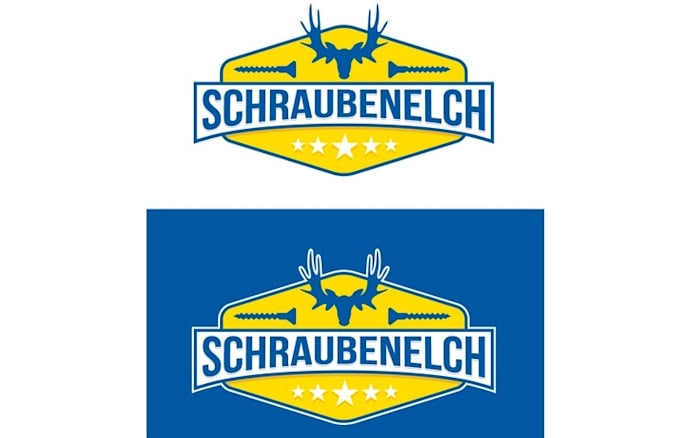 screw moose logo design