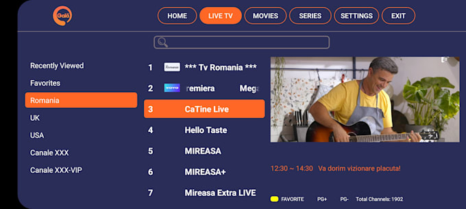 develop iptv player for android TV and amazon fire TV