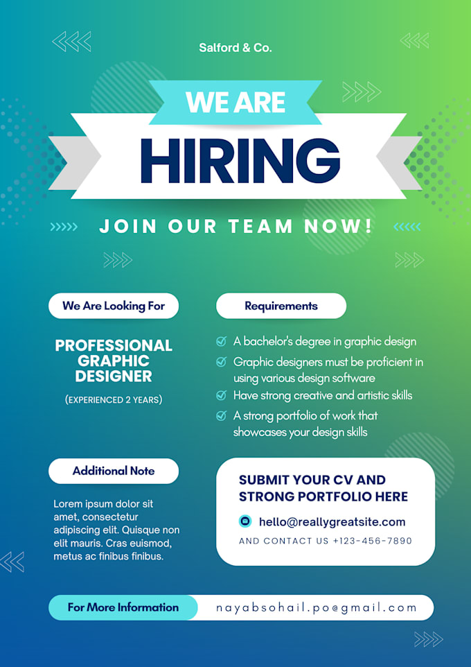 create a high quality flyer for your company