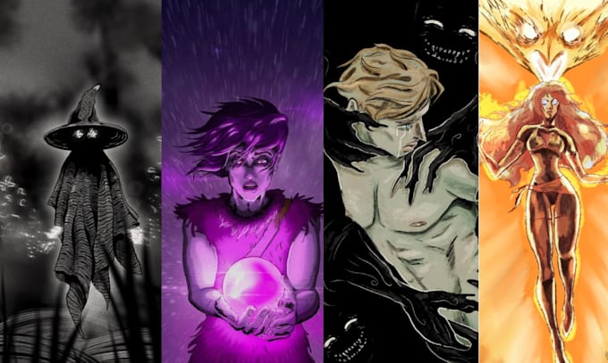 draw anime illustration, original character or fanart