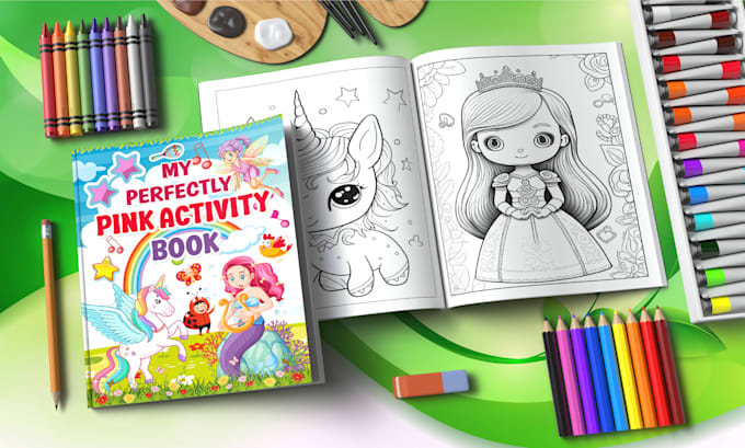 design kdp low content book cover, activity book and interior for kdp amazon
