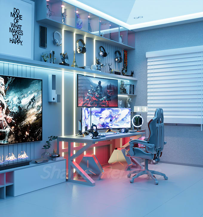 Epic game room design by Space_crafts | Fiverr