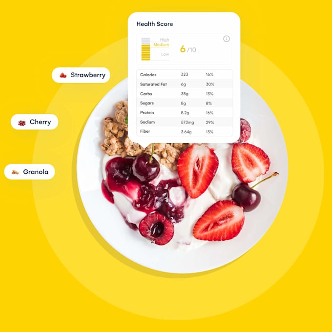write healthy recipes with nutritional information