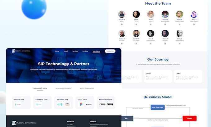 Design company profile, landing page website ui ux in figma by ...