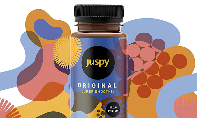 do supplement label design with 3d mockup