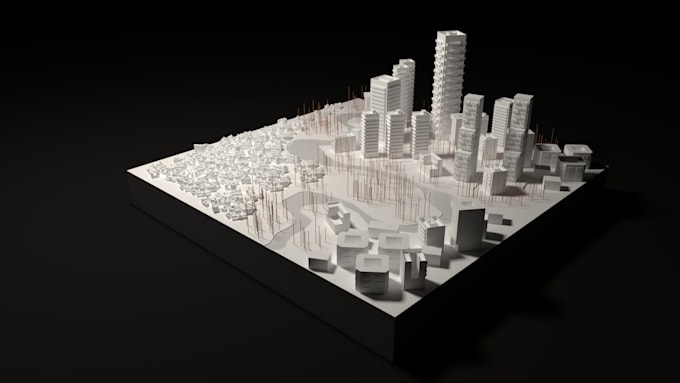 Create architecture virtual scale models in maquette style by ...
