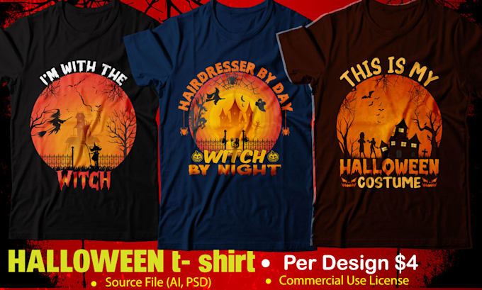 do custom halloween t shirt design for your
