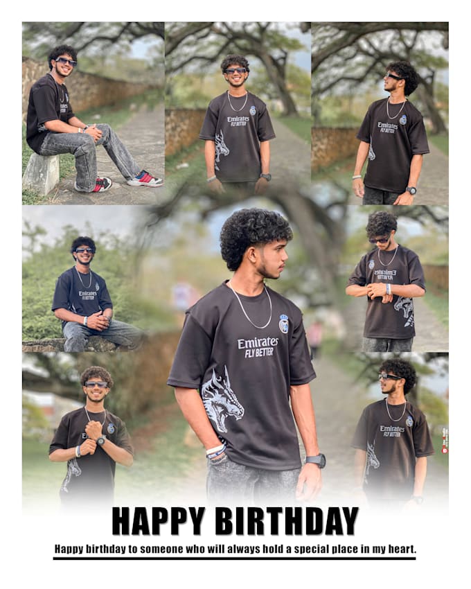 create birthday photos for print or frame