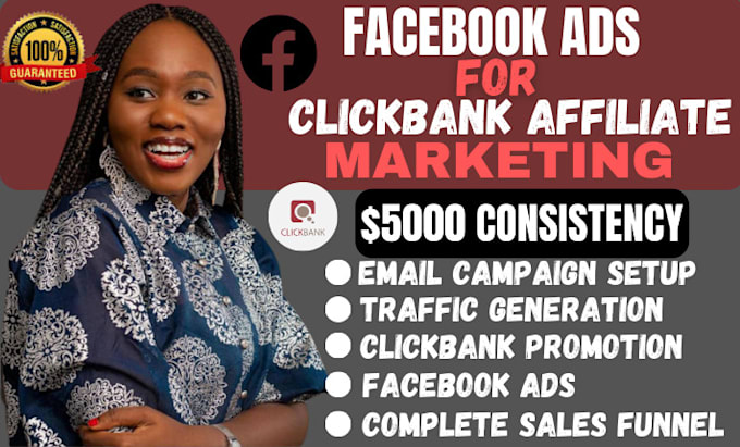 setup facebook ads for clickbank affiliate marketing sales funnel