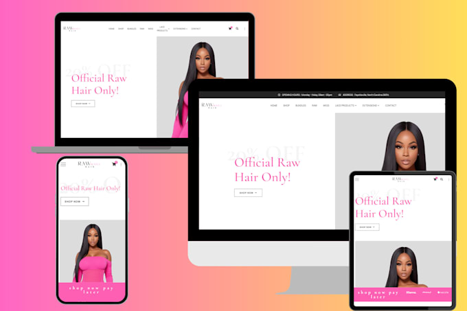 design a professional, modern, and responsive wordpress website