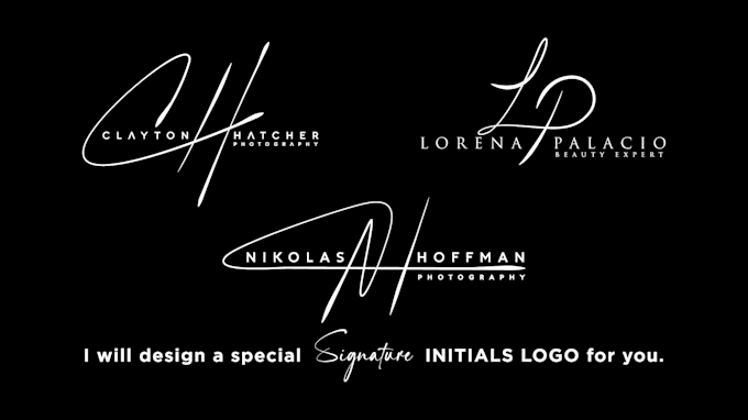 design signature initials logo for you