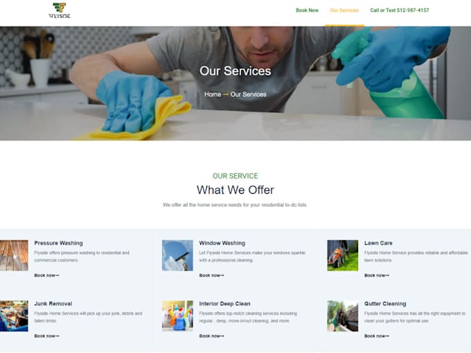 do a cleaning website with booking koala or launch27