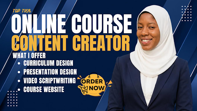 create online course content, curriculum, ppt, course upload, video course