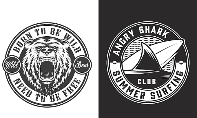 design badge, patch, sticker, circular round logo design