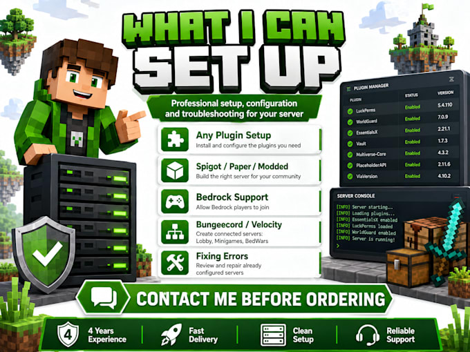 set up plugins in your minecraft server