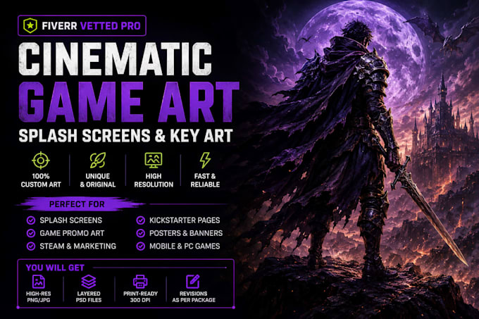 Help You Design Your Games Splash Screens By Burhannmuqtadar Fiverr